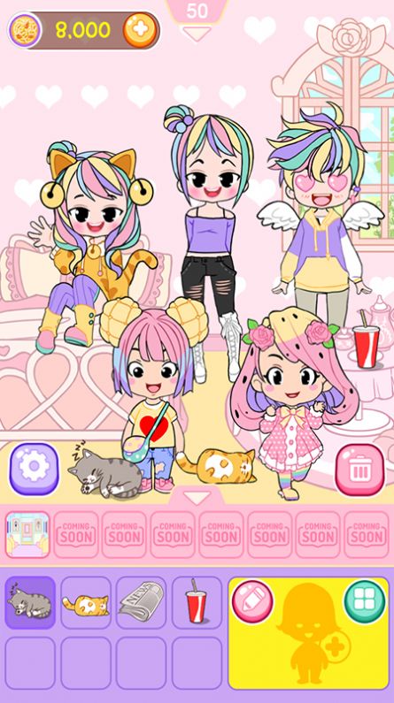 樱花校园换装少女  v0.0.6图2