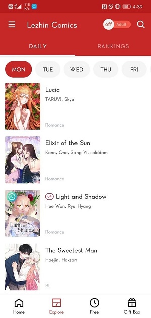lezhin漫画汉化版免费版