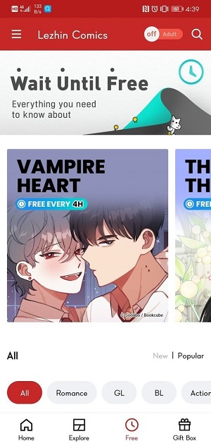 lezhin漫画汉化版免费版  v1.3.0图2
