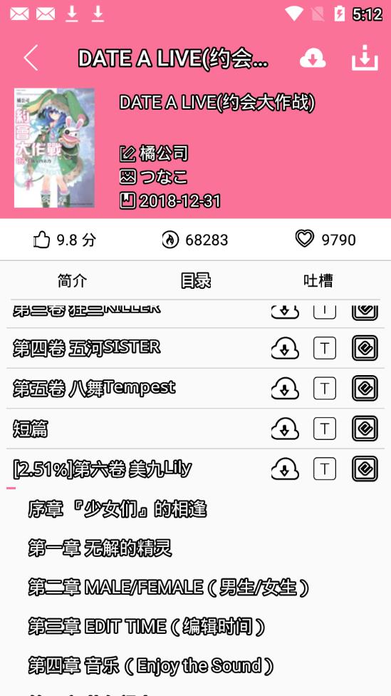 迷糊轻小说手机版