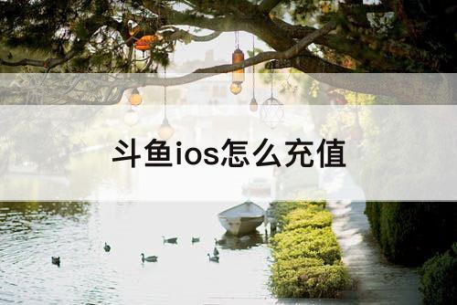 斗鱼ios怎么充值